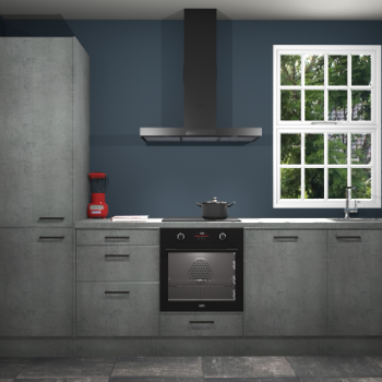 Beton parelgrijze keuken Bangladesh 34571