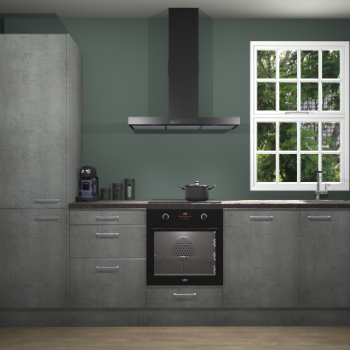 Beton parelgrijze keuken Bangladesh 34574