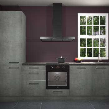 Beton parelgrijze keuken Bangladesh 34576