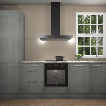 Beton parelgrijze keuken Bangladesh 34579