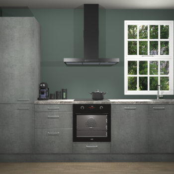 Beton parelgrijze keuken Bangladesh 34580