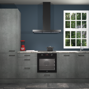 Beton parelgrijze keuken Bangladesh 34584