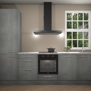 Beton parelgrijze keuken Bangladesh 34587