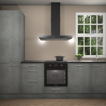 Beton parelgrijze keuken Bangladesh 34596