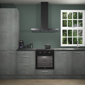 Beton parelgrijze keuken Bangladesh 34597