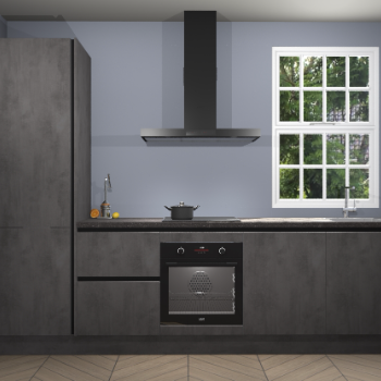 Beton antraciet greeploze keuken Bangladesh 34634