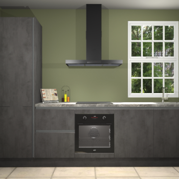 Beton antraciet greeploze keuken Bangladesh 34637