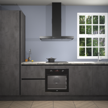 Beton antraciet greeploze keuken Bangladesh 34640