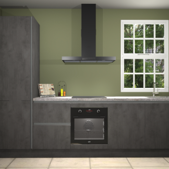 Beton antraciet greeploze keuken Bangladesh 34643