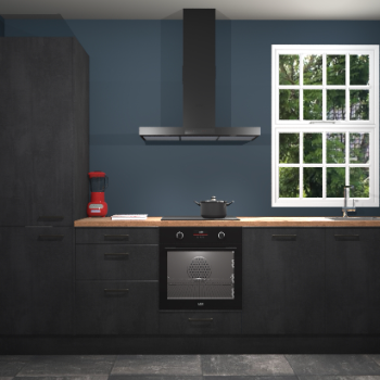 Beton zwarte keuken Bangladesh 34657