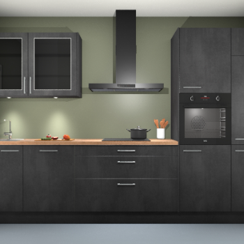 Beton Zwart keuken Cairo 33976