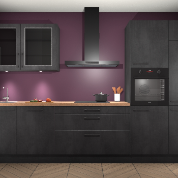 Beton Zwart keuken Cairo 33979