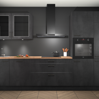 Beton Zwart keuken Cairo 33980