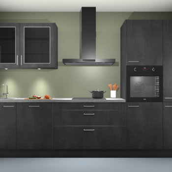 Beton Zwart keuken Cairo 33983