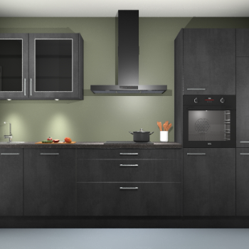 Beton Zwart keuken Cairo 33988