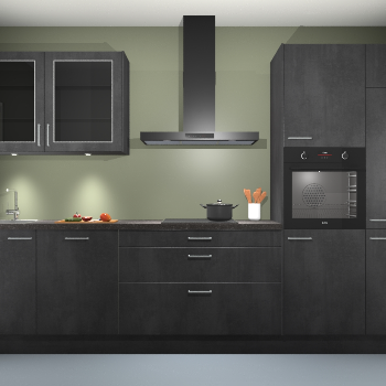 Beton Zwart keuken Cairo 33989