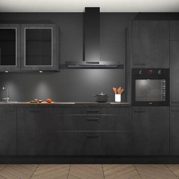 Beton Zwart keuken Cairo 33992