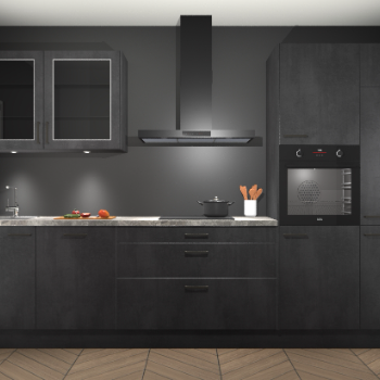 Beton Zwart keuken Cairo 33998