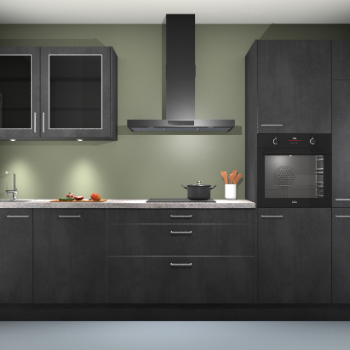 Beton Zwart keuken Cairo 34001