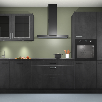 Beton Zwart keuken Cairo 34007