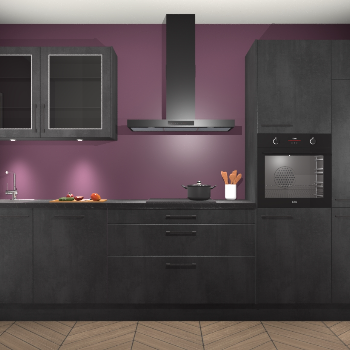 Beton Zwart keuken Cairo 34009