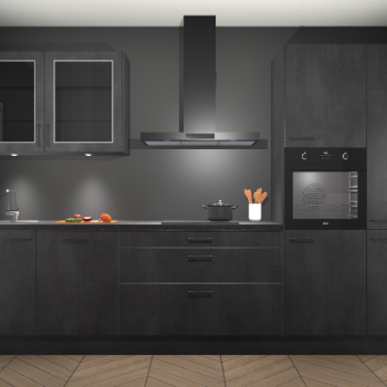 Beton Zwart keuken Cairo 34010