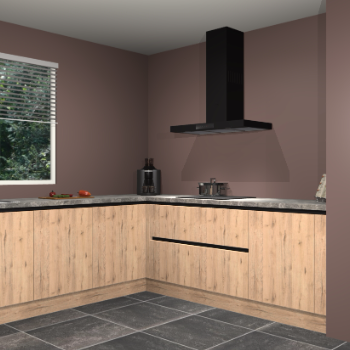 Madera natuur greeploze keuken Moroni 34829