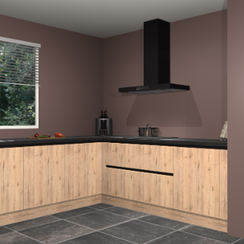 Madera natuur greeploze keuken Moroni 34841