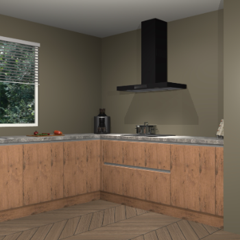 Astoria eiken greeploze keuken Moroni 34895