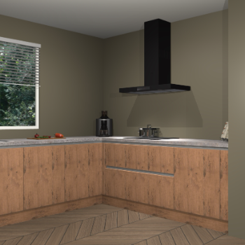 Astoria eiken greeploze keuken Moroni 34901