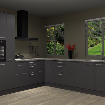 Onyxgrijze keuken Palermo 34760