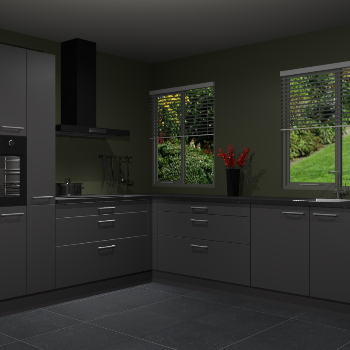 Onyxgrijze keuken Palermo 34765