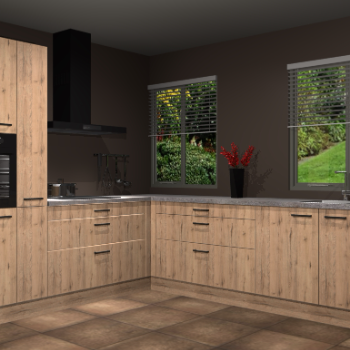 Madera Natuur keuken Palermo 34867