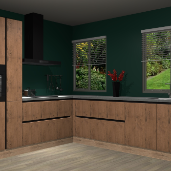 Astoria Eiken greeploze keuken Palermo 34923