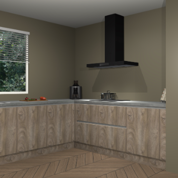 Cantaro eiken greeploze keuken Moroni 35096