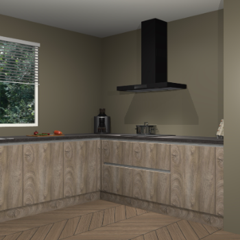 Cantaro eiken greeploze keuken Moroni 35102