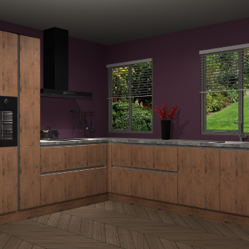 Astoria Eiken greeploze keuken Palermo 34936