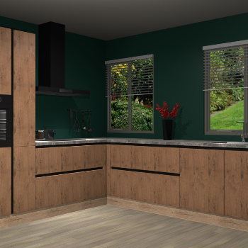 Astoria Eiken greeploze keuken Palermo 34939