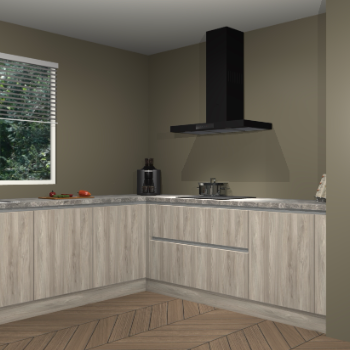 Vuren greeploze keuken Moroni 35253