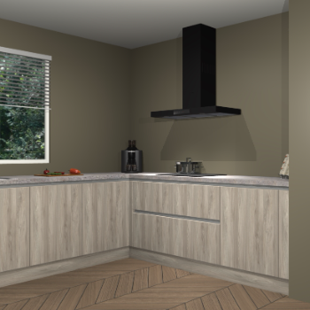 Vuren greeploze keuken Moroni 35259