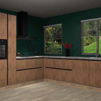 Astoria Eiken greeploze keuken Palermo 34945