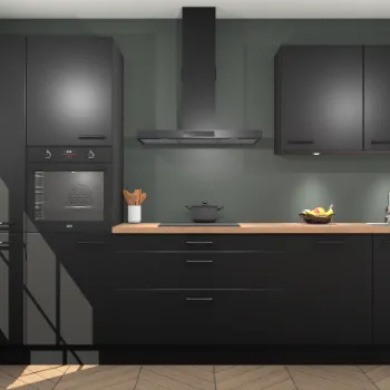 Zwarte keuken Tokio 21431