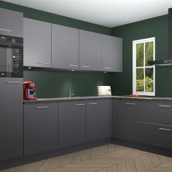 Onyxgrijze keuken Paramaribo 11514