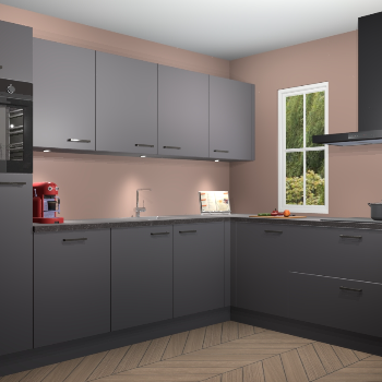 Onyxgrijze keuken Paramaribo 11518