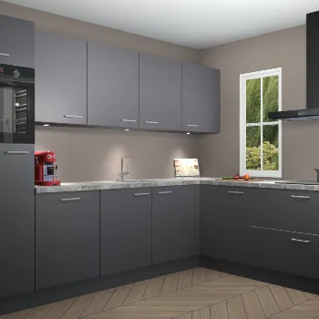 Onyxgrijze keuken Paramaribo 11521