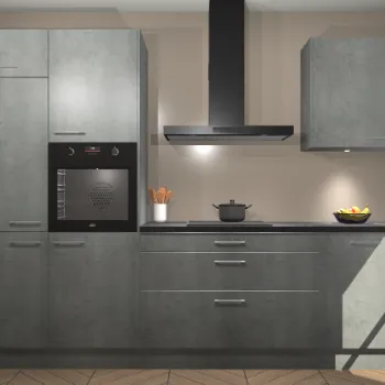 Beton parelgrijze keuken Athene 21348 