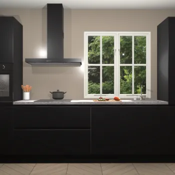 Zwarte greeploze keuken Jakarta 21414