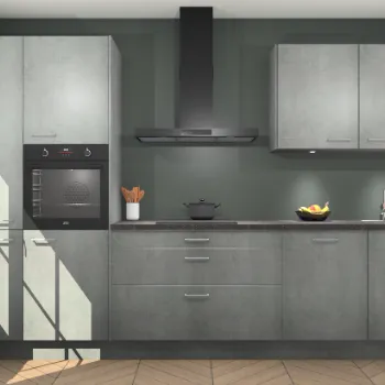 Beton parelgrijze keuken Tokio 21432