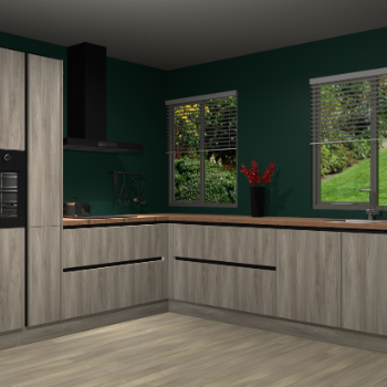 Vuren Greeploze Keuken Palermo 35785