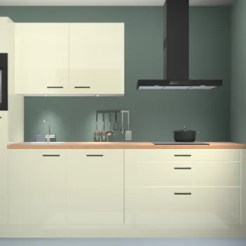 Magnolia hoogglans keuken Warschau 21707